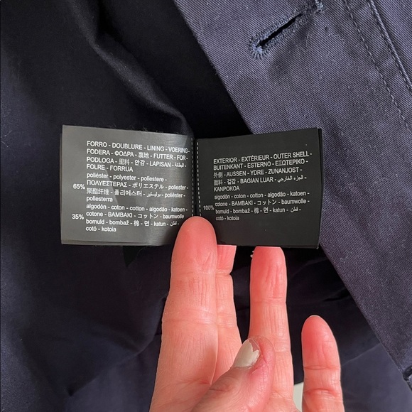 ZARA NEW Men's Indigo Blue Wax Effect Jacket, Size L - Picture 15 of 15